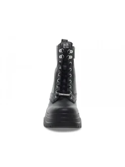 Steve Madden Low Boot Hangout Blk Action Leather In Black Leather^Women Low Boots