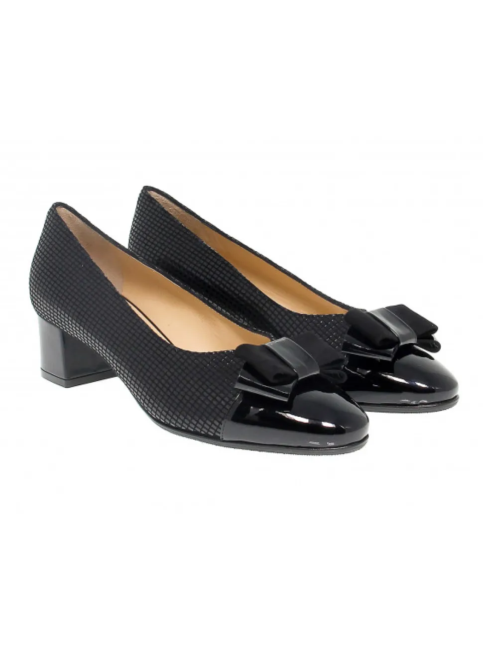 Martina Pump In Black Suede Leather^Women Pumps