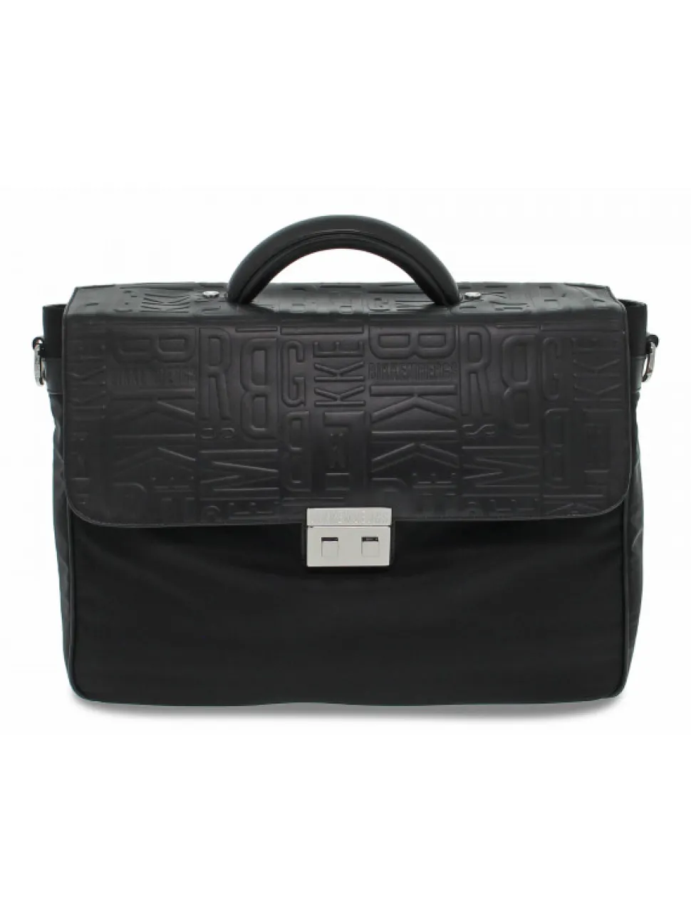 Bikkembergs Purse Brief Case In Black Leather^Men Bags