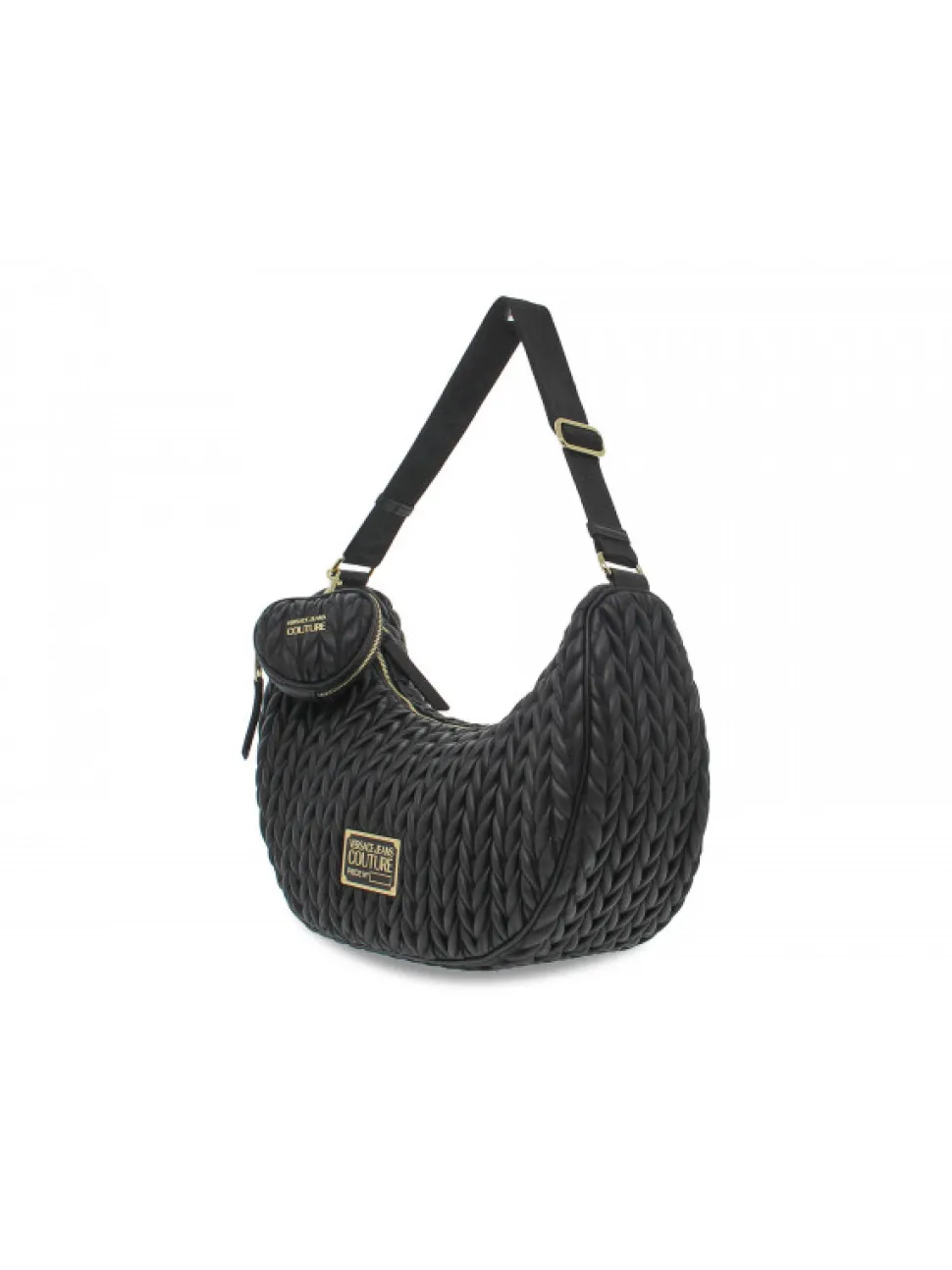 Versace Jeans Couture Purse Jeans Couture Crunchy Bags Range O Sketch 8 Bags Quilted In Black Tassel^Women Purses