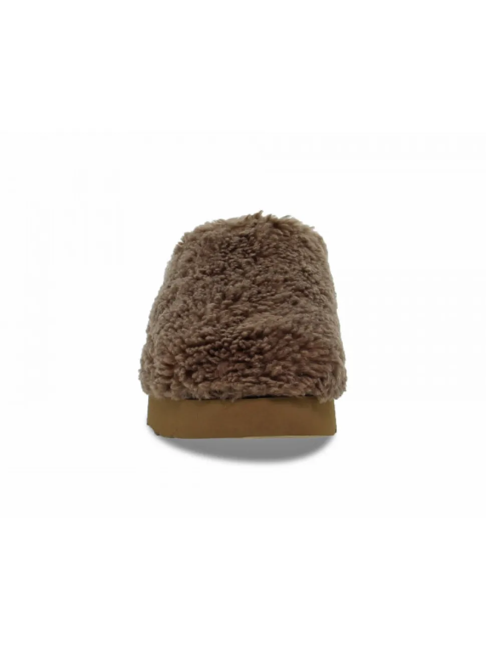 UGG Australia Sandal Fuzz Sugar Slide Hickory In Brown Suede Leather^Women Sandals