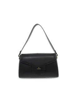 Cuoieria Fiorentina Shoulder Bag Maia Large Flap Bag In Black Leather^Women Shoulder Bags
