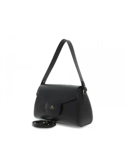 Cuoieria Fiorentina Shoulder Bag Maia Large Flap Bag In Black Leather^Women Shoulder Bags