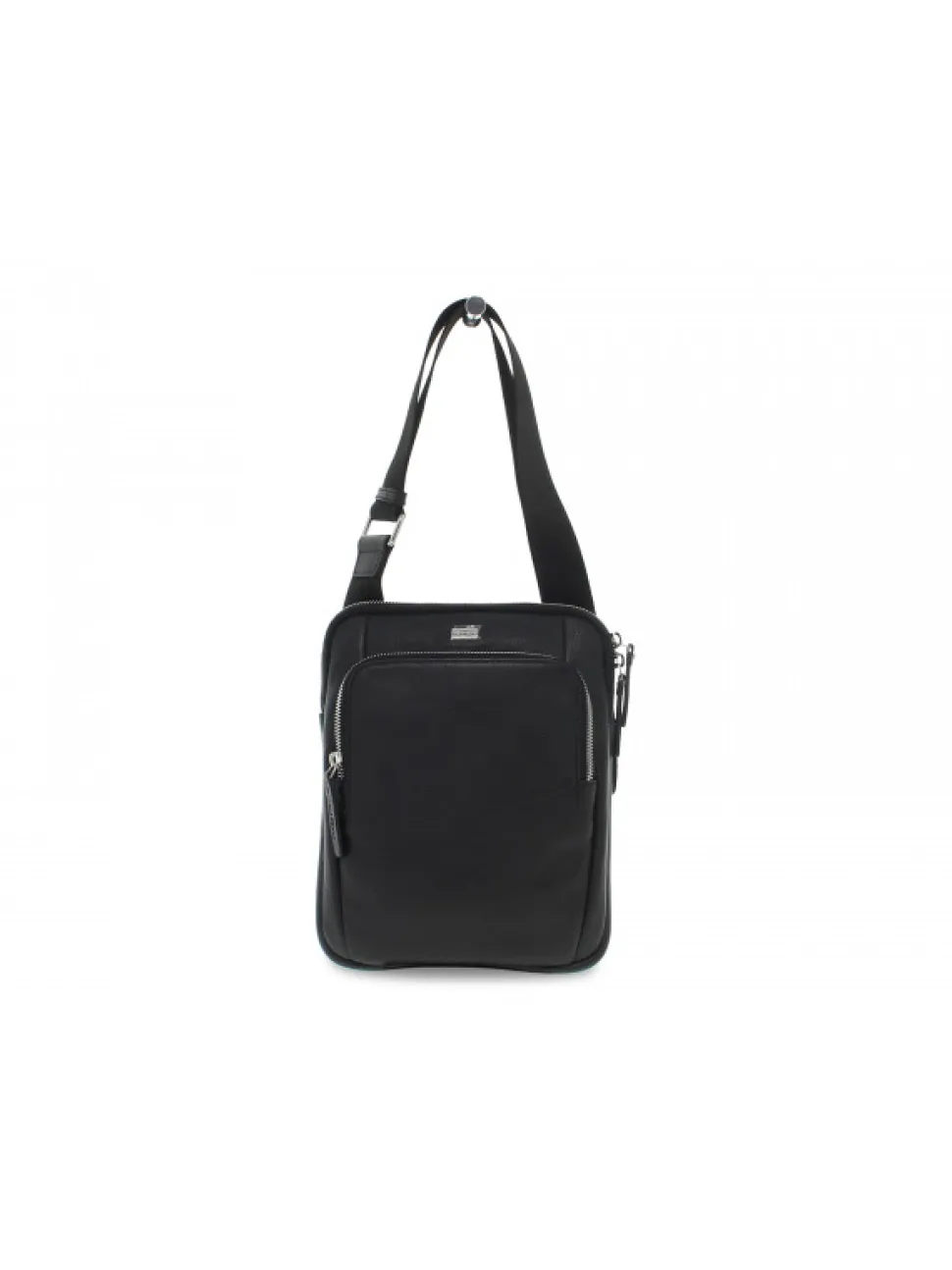John Richmond Shoulder Bag Shoulder Bag In Black Leather^Men Shoulder Bags