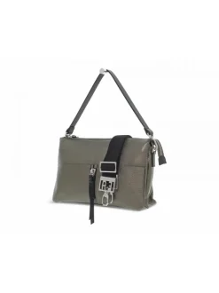 Rebelle Shoulder Bag Ada Crossbody Dollaro Lithyum In Pewter Laminate^Women Shoulder Bags
