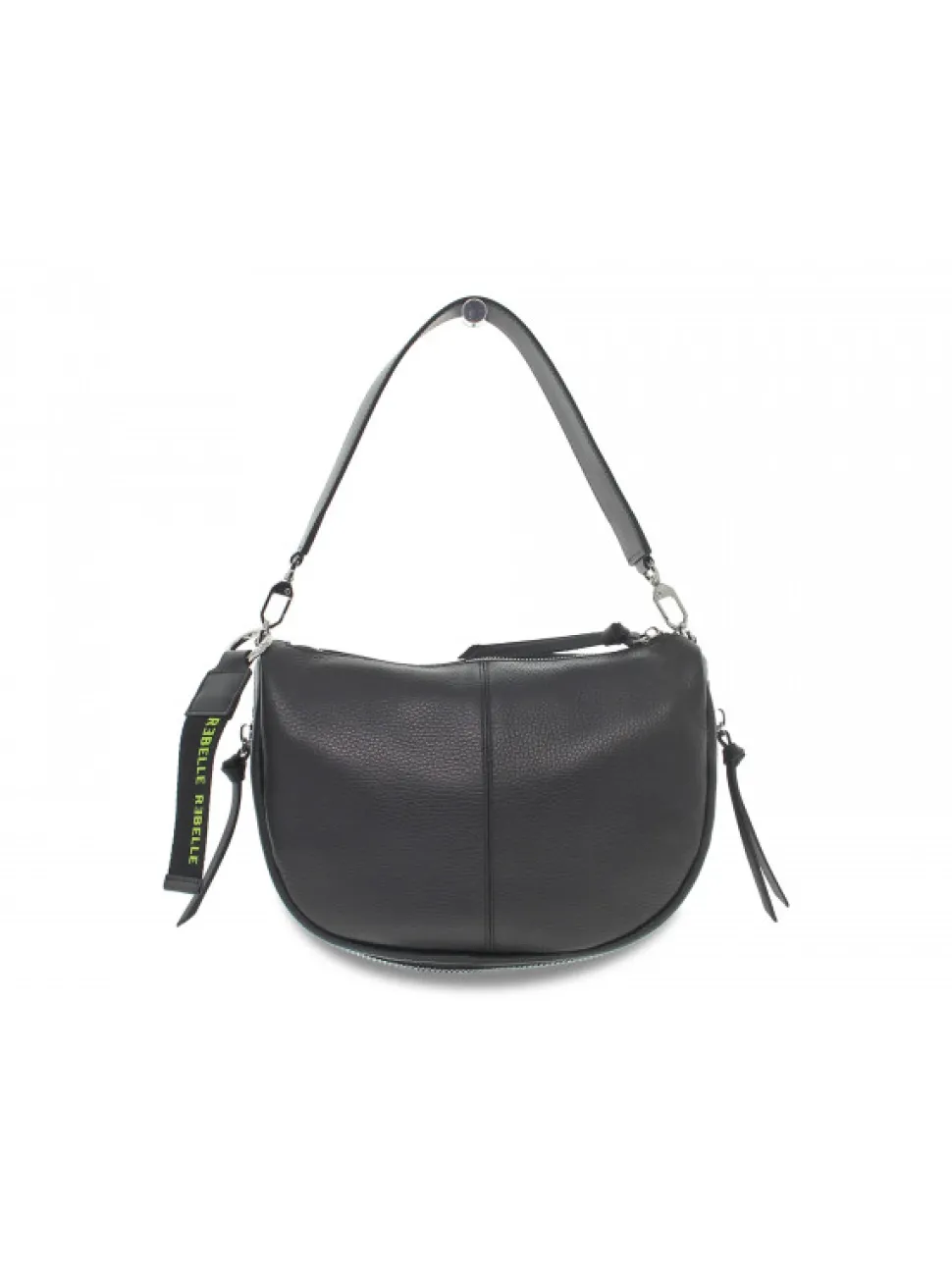 Rebelle Shoulder Bag Althea Hobo Dollaro Black In Black Leather^Women Shoulder Bags
