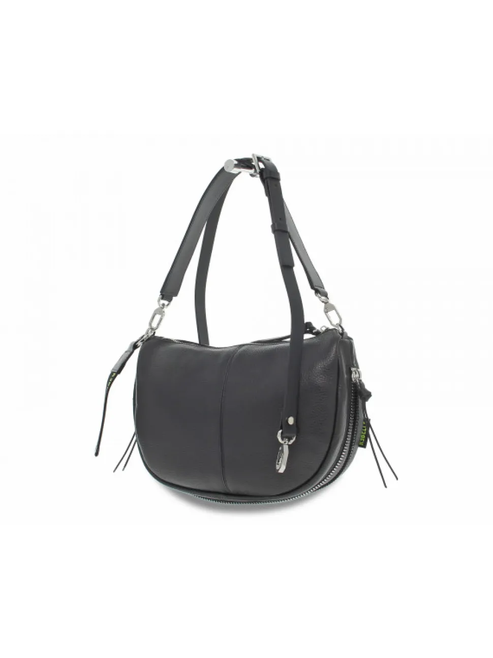Rebelle Shoulder Bag Althea Hobo Dollaro Black In Black Leather^Women Shoulder Bags