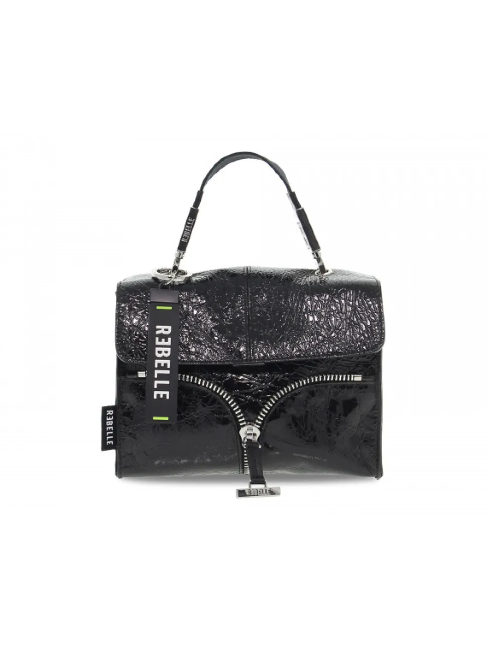 Rebelle Shoulder Bag Bonnie Mini Bag Naplak In Black Paint^Women Shoulder Bags