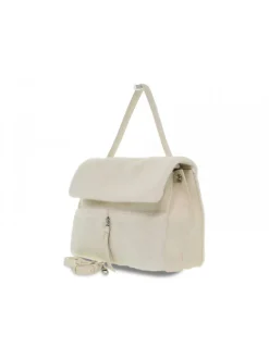 Rebelle Shoulder Bag Clio Satchel L Softly Fur In Cream Hair^Women Shoulder Bags