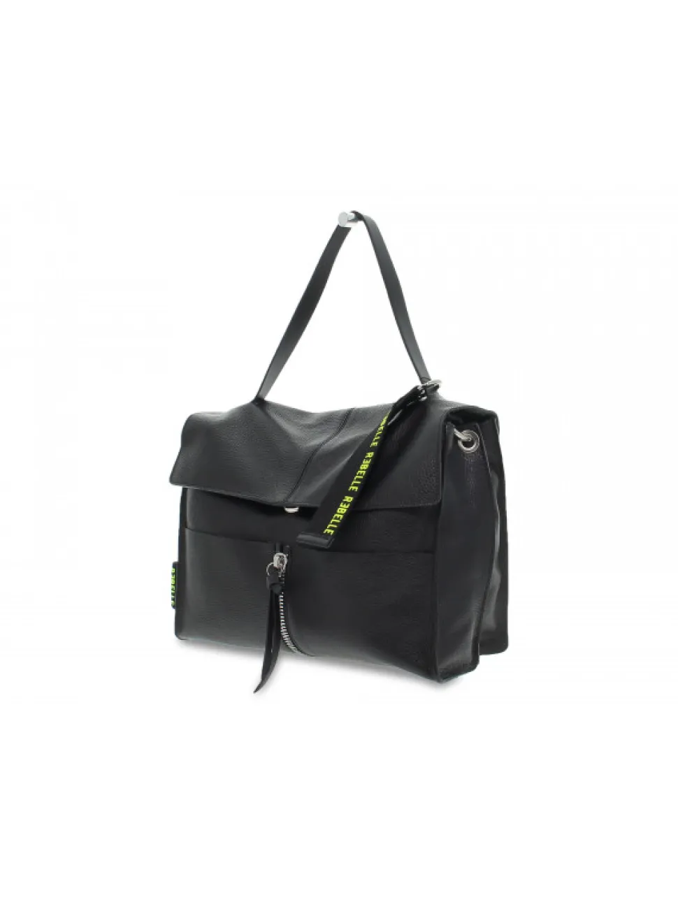 Rebelle Shoulder Bag Clio Satchel L Dollaro In Black Leather^Women Shoulder Bags