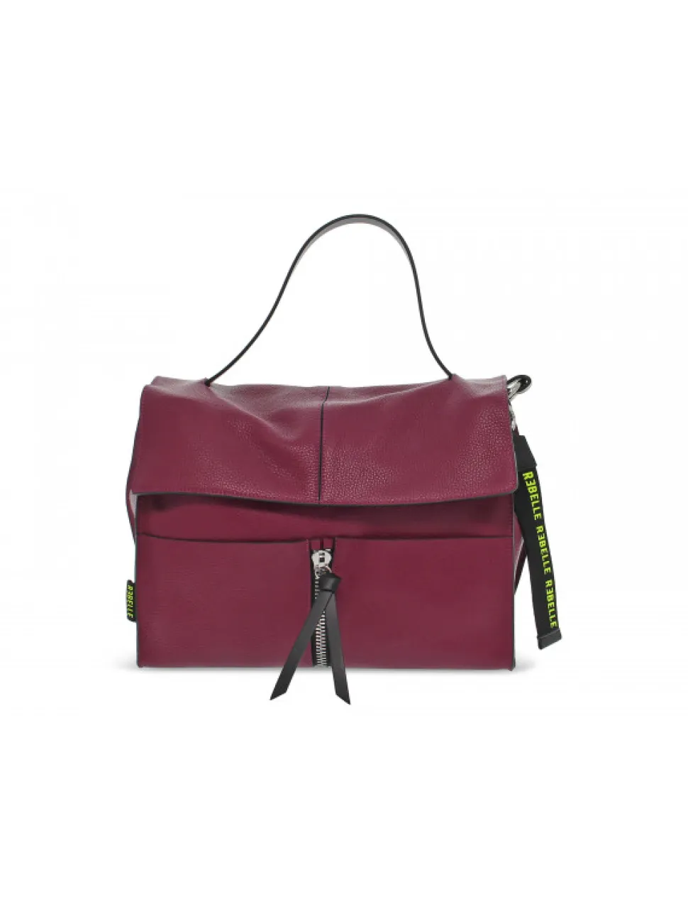 Rebelle Shoulder Bag Clio Satchel L Dollaro In Plum Leather^Women Shoulder Bags