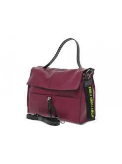 Rebelle Shoulder Bag Clio Satchel L Dollaro In Plum Leather^Women Shoulder Bags