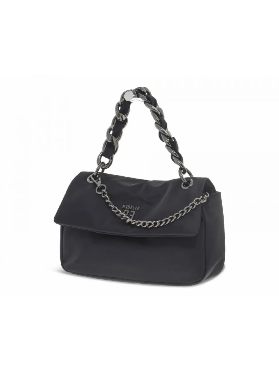 Rebelle Shoulder Bag Jane Satchel M Nylon Black In Black Nylon^Women Shoulder Bags