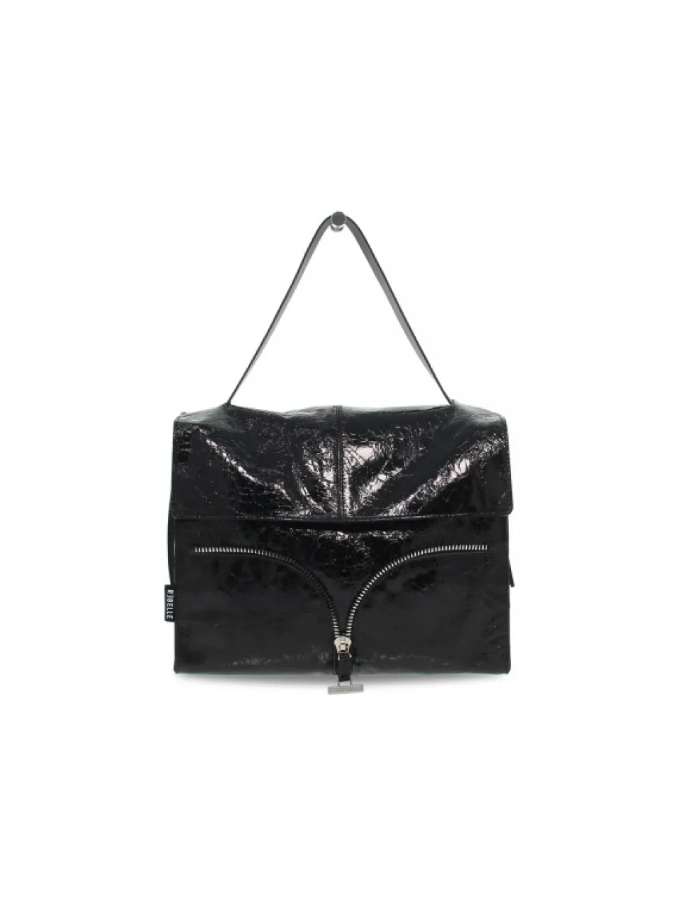 Rebelle Shoulder Bag Satchel L Naplak In Black Paint^Women Shoulder Bags