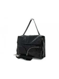 Rebelle Shoulder Bag Satchel L Naplak In Black Paint^Women Shoulder Bags