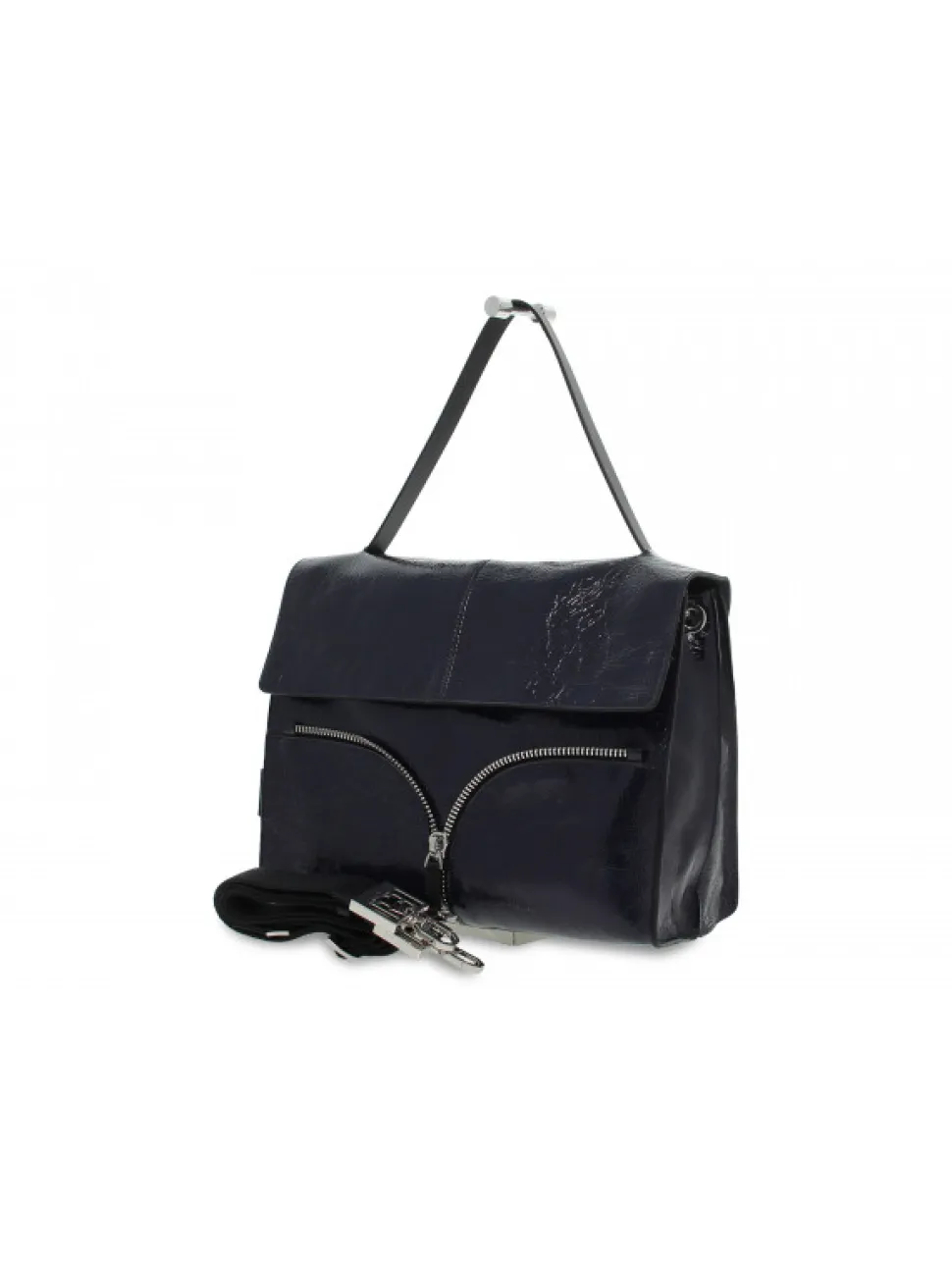 Rebelle Shoulder Bag Satchel L Naplak In Dark Blue Paint^Women Shoulder Bags
