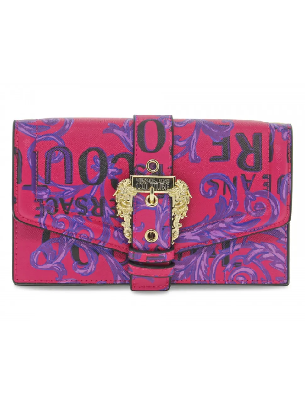 Versace Jeans Couture Shoulder Bag Jeans Couture Range F Sketch 16 Buckle In Fuchsia Saffiano^Women Shoulder Bags