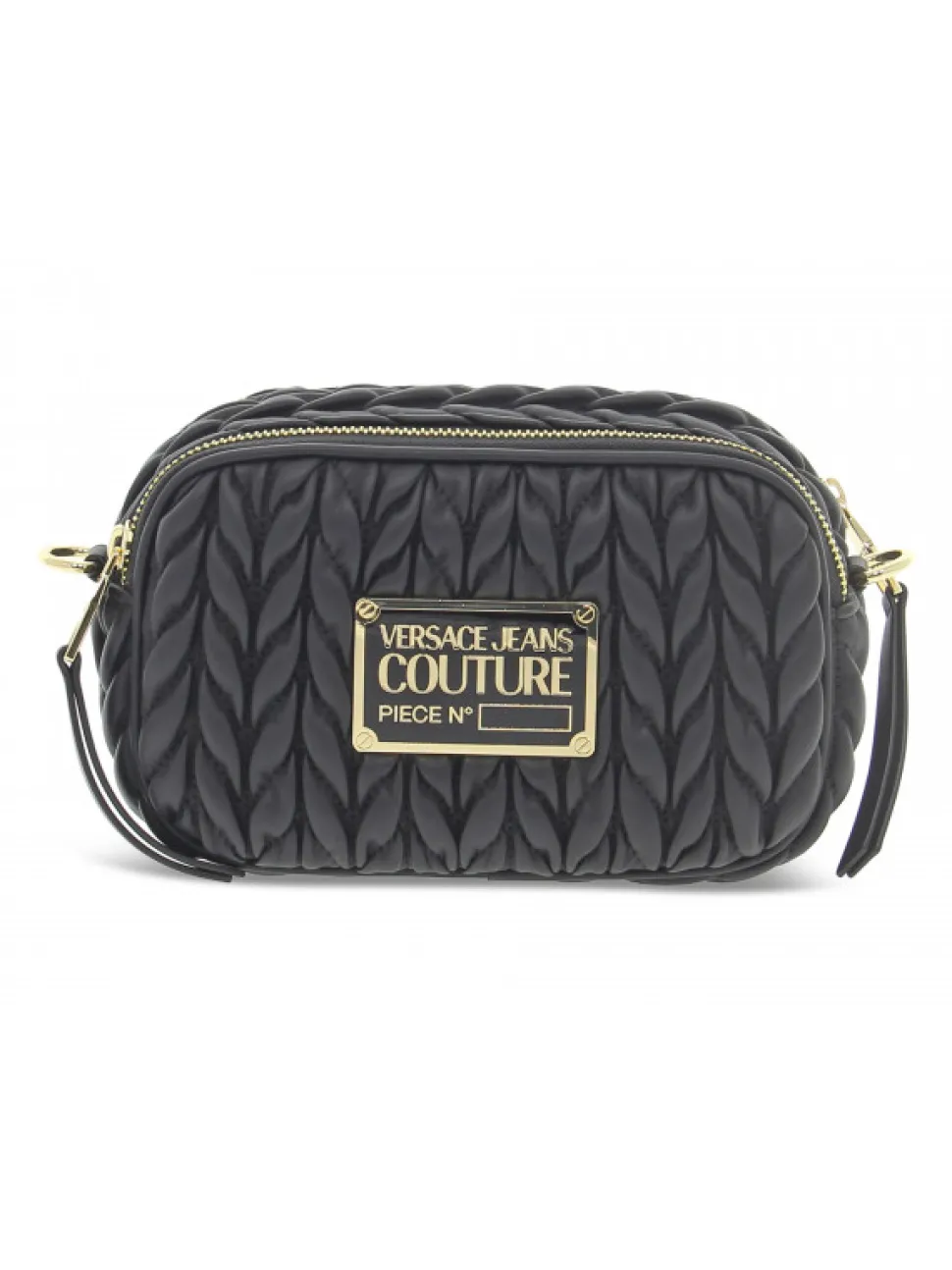 Versace Jeans Couture Shoulder Bag Jeans Couture Crunchy Bags Range O Sketch 6 Bags Quilted In Black Tassel^Women Shoulder Bags