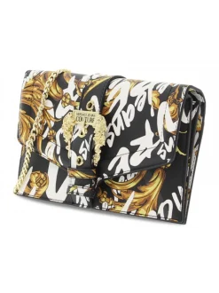 Versace Jeans Couture Shoulder Bag Jeans Couture Range F Sketch 15 Wallet Printed In Black Saffiano^Women Shoulder Bags