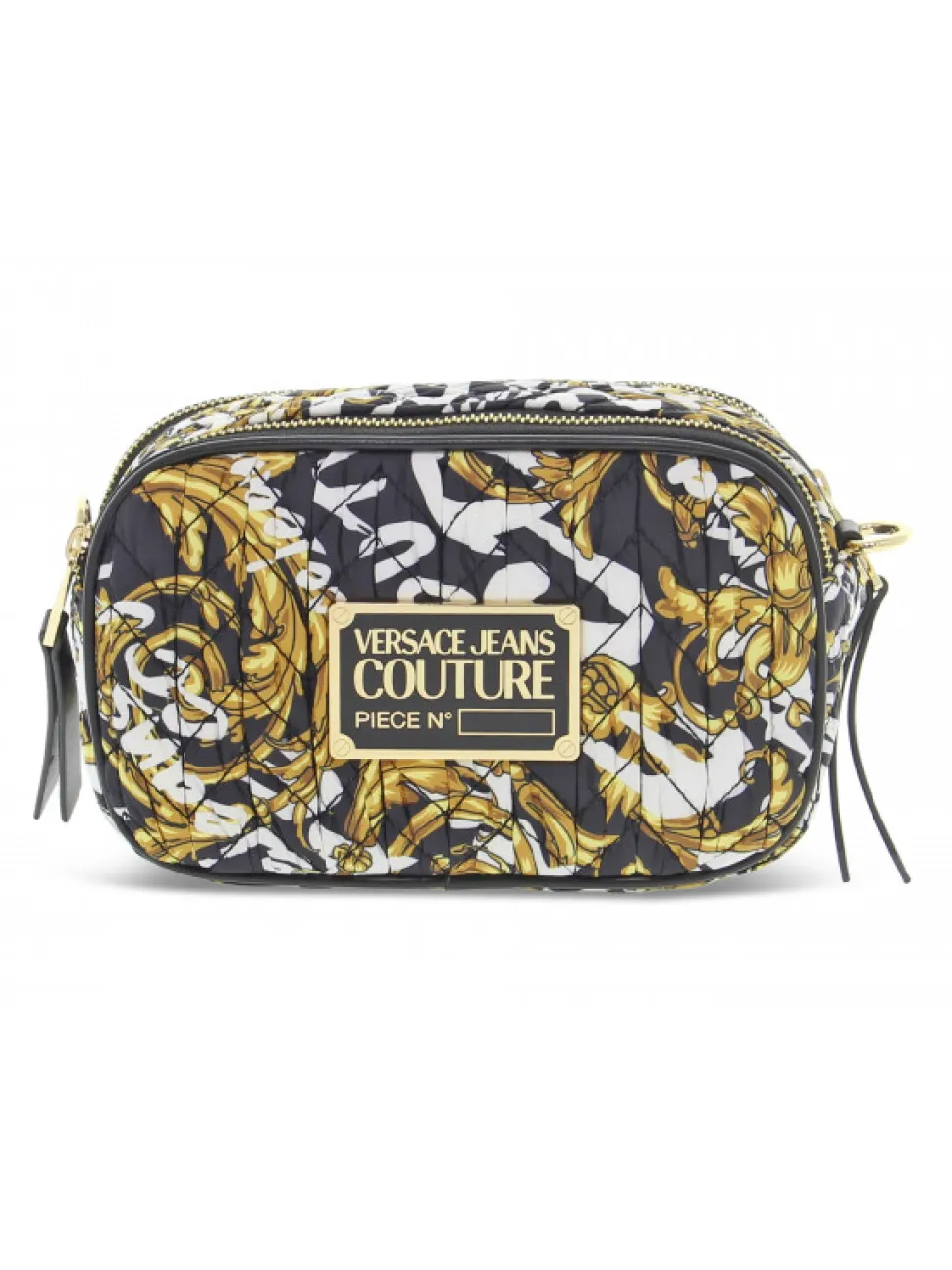 Versace Jeans Couture Shoulder Bag Jeans Couture Crunchy Bags Range O Sketch 6 Bags Quilted In Black Nylon^Women Shoulder Bags