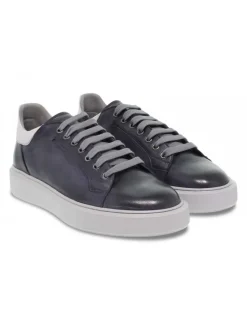 Brecos Sneakers Wimbledon In Blue Leather^Men Sneakers