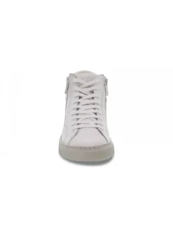 Crime London Sneakers Destiny Hi Zip In White Leather^Men Sneakers
