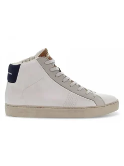 Crime London Sneakers High Top Essential In White Leather^Men Sneakers