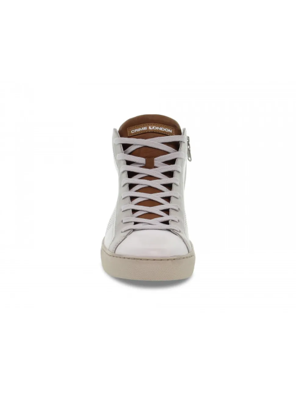 Crime London Sneakers High Top Essential In White Leather^Men Sneakers