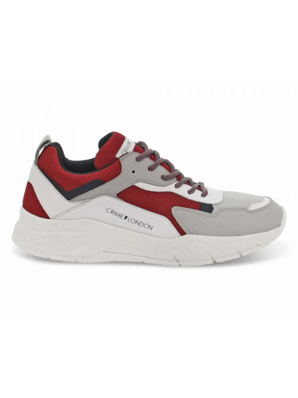 Crime London Sneakers Komrad In Bordeaux Leather^Men Sneakers