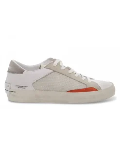 Crime London Sneakers Low Top Distressed In White Leather^Men Sneakers