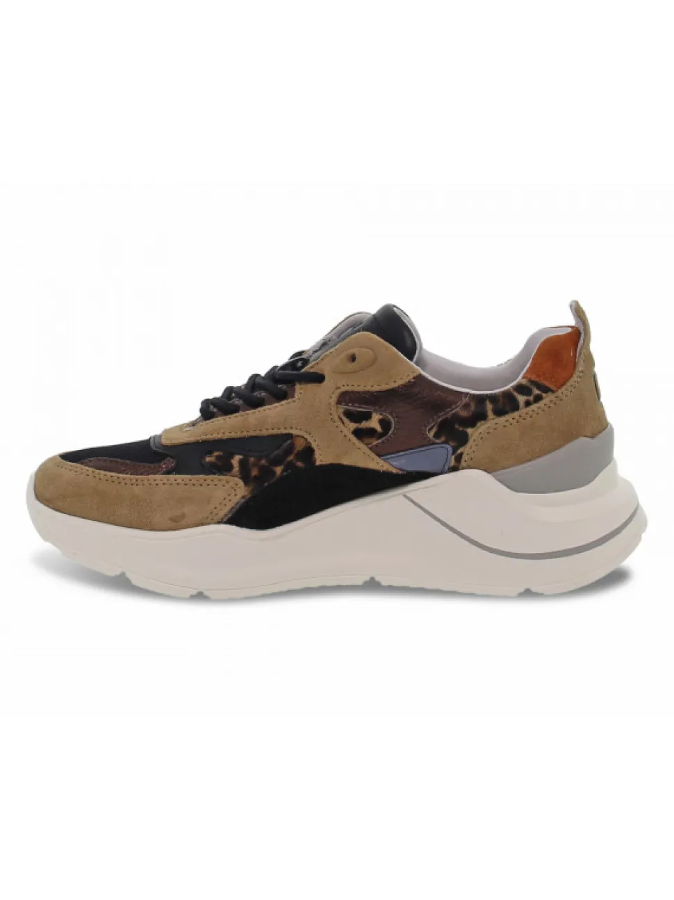 D.A.T.E. Sneakers Fuga Pony In Beige Suede Leather^Women Sneakers