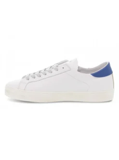 D.A.T.E. Sneakers Hill Low Calf White-Bluette In White Leather^Men Sneakers