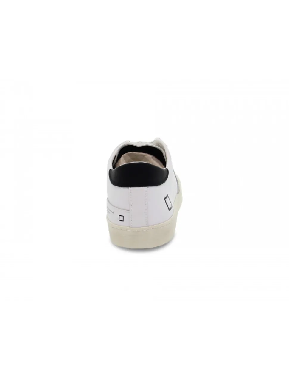 D.A.T.E. Sneakers Hill Low Calf White-Black In White Leather^Men Sneakers