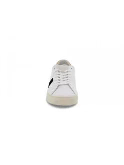 D.A.T.E. Sneakers Hill Low Calf White-Orange In White Leather^Men Sneakers