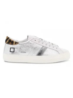 D.A.T.E. Sneakers Hill Low Laminated Silver In Silver Laminate^Women Sneakers