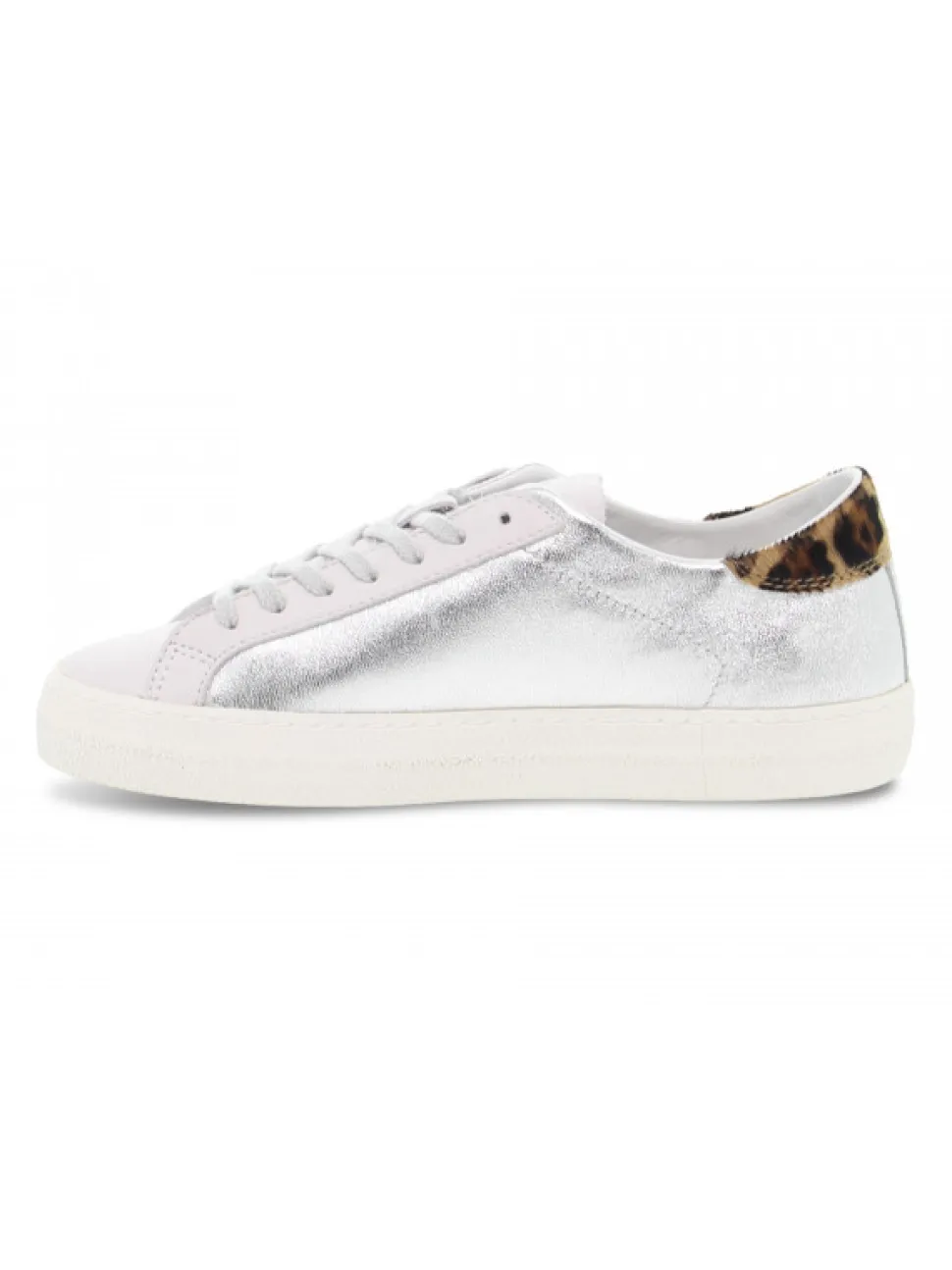 D.A.T.E. Sneakers Hill Low Laminated Silver In Silver Laminate^Women Sneakers