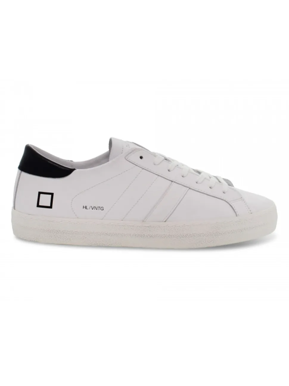D.A.T.E. Sneakers Hill Low Vintage Calf In White Leather^Men Sneakers