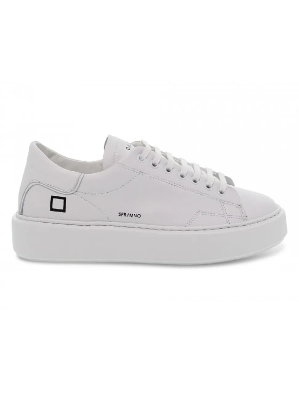 D.A.T.E. Sneakers Sfera Mono In White Leather^Women Sneakers