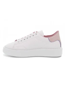 D.A.T.E. Sneakers Sfera Patent White-Pink In White Leather^Women Sneakers
