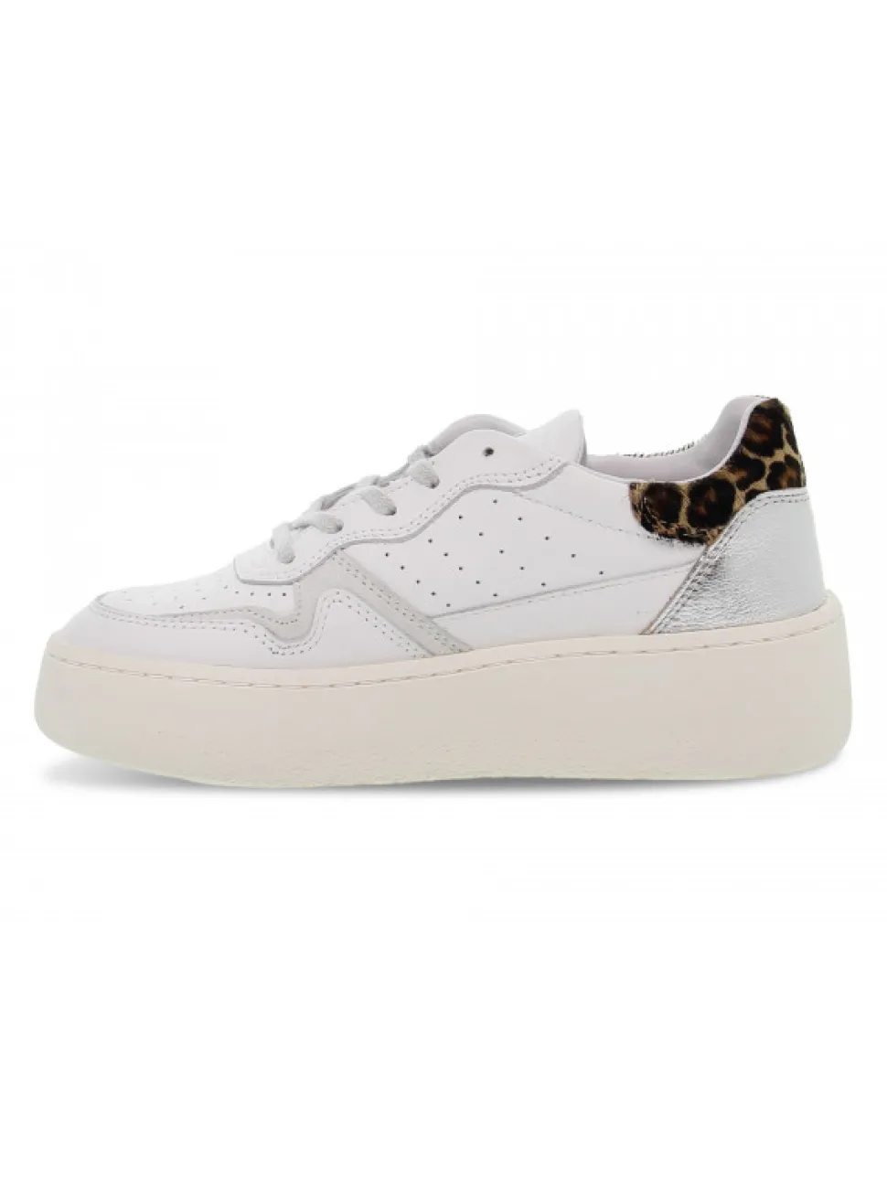 D.A.T.E. Sneakers Step Pop In White Leather^Women Sneakers