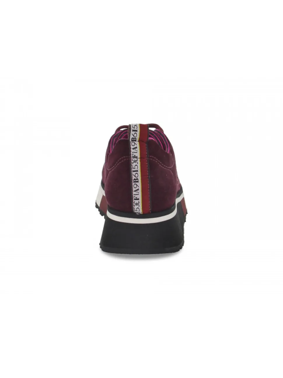 Fabi Sneakers In Bordeaux Suede Leather^Women Sneakers