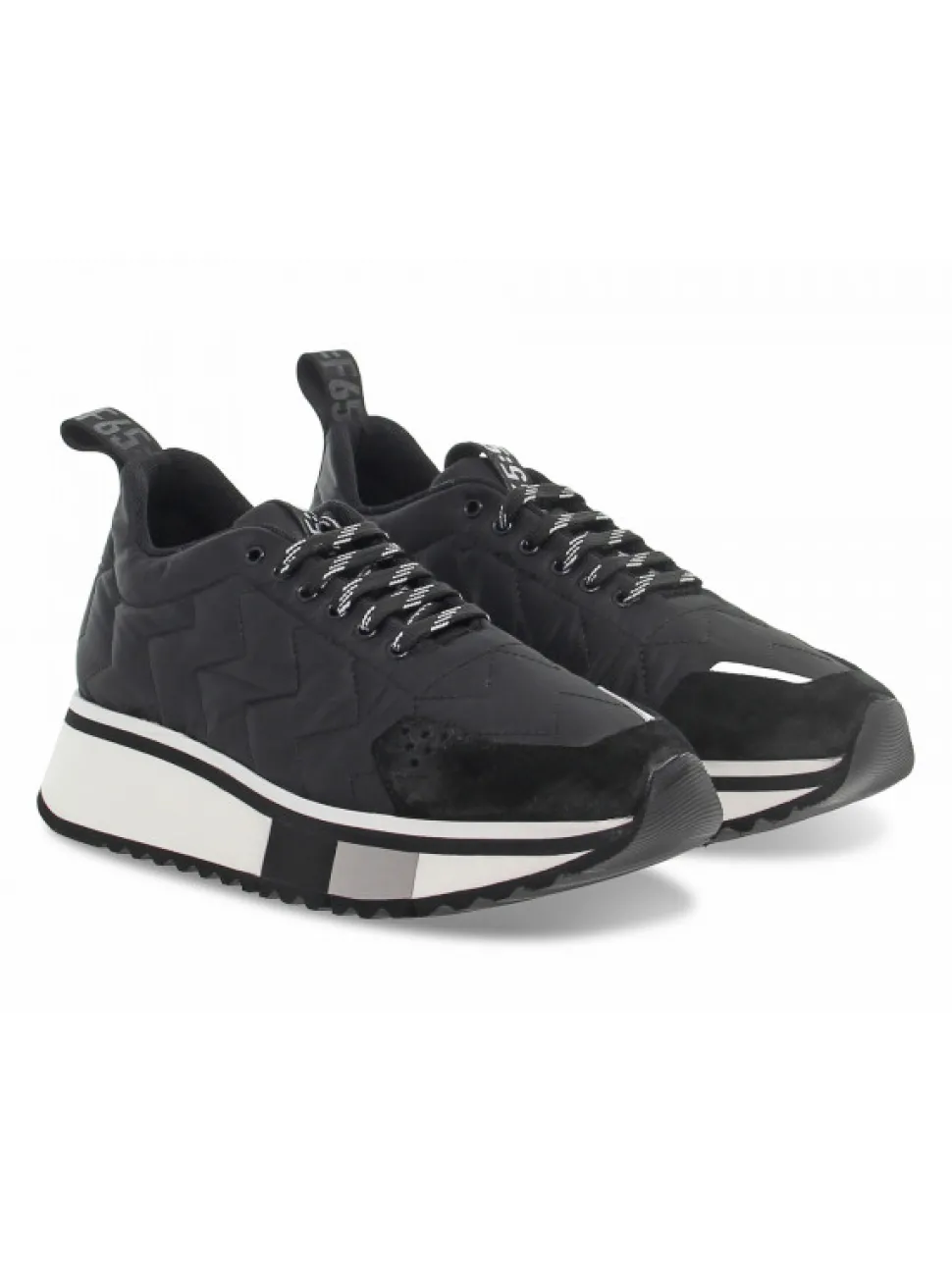 Fabi Sneakers Moncler In Black Nylon^Women Sneakers