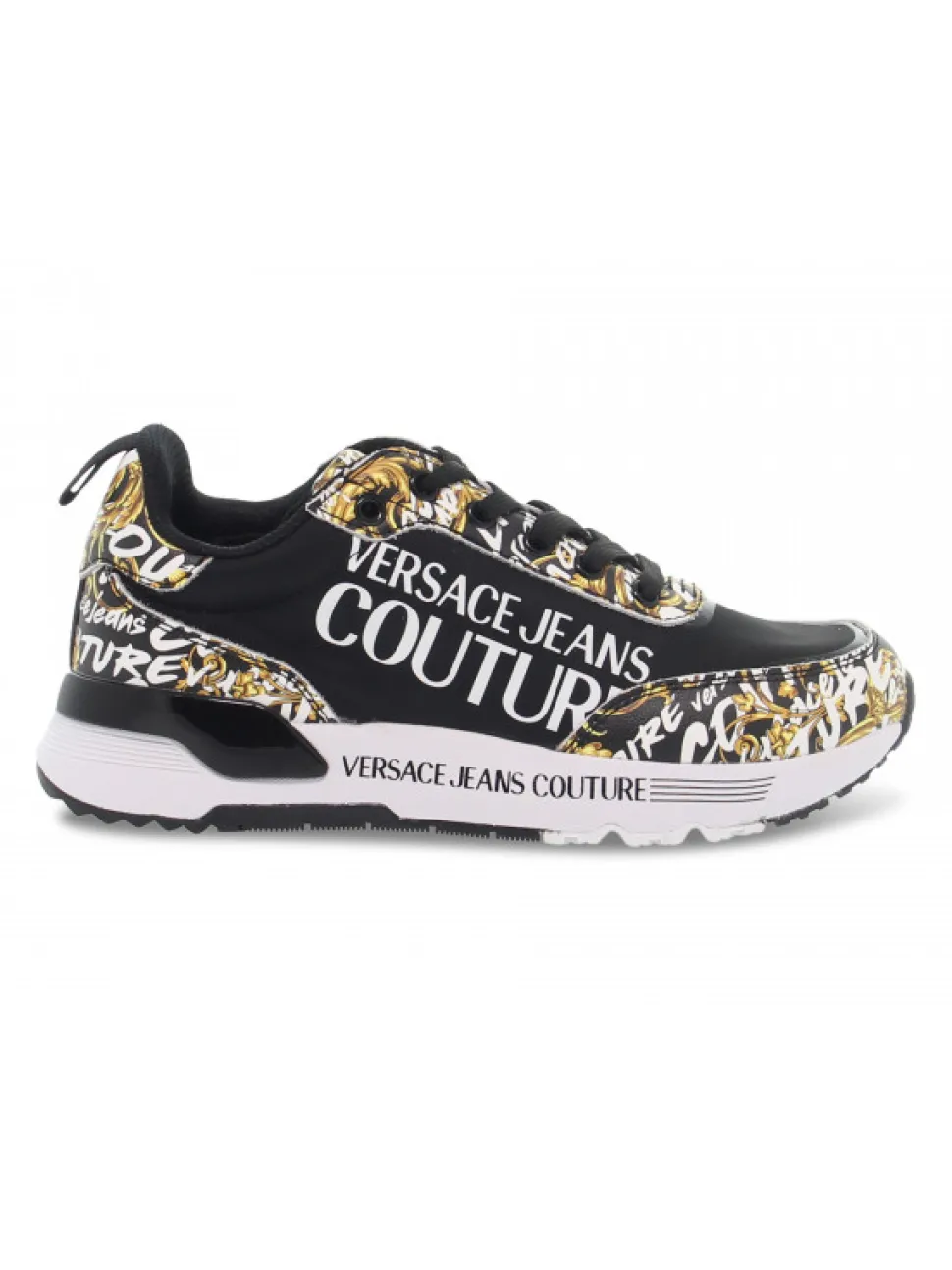 Versace Jeans Couture Sneakers Jeans Couture Dynamic Printed In Black Nylon^Women Sneakers