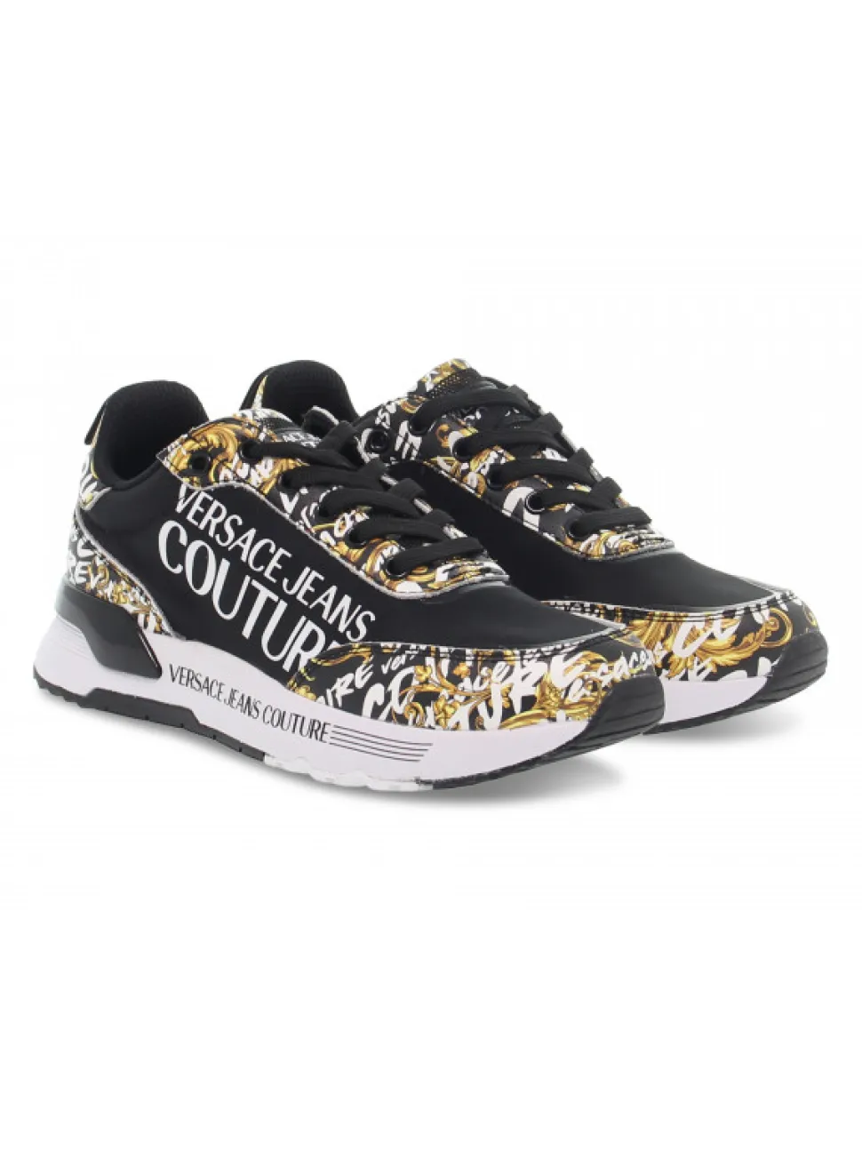 Versace Jeans Couture Sneakers Jeans Couture Dynamic Printed In Black Nylon^Women Sneakers