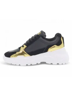 Versace Jeans Couture Sneakers Jeans Couture Speedtrack In Black Leather^Women Sneakers