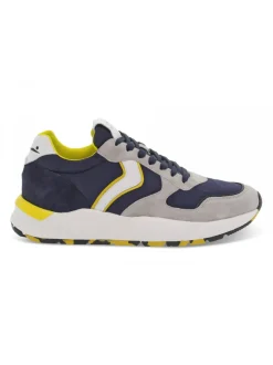 Voile Blanche Sneakers Arpolh Slam In Blue Suede Leather^Men Sneakers