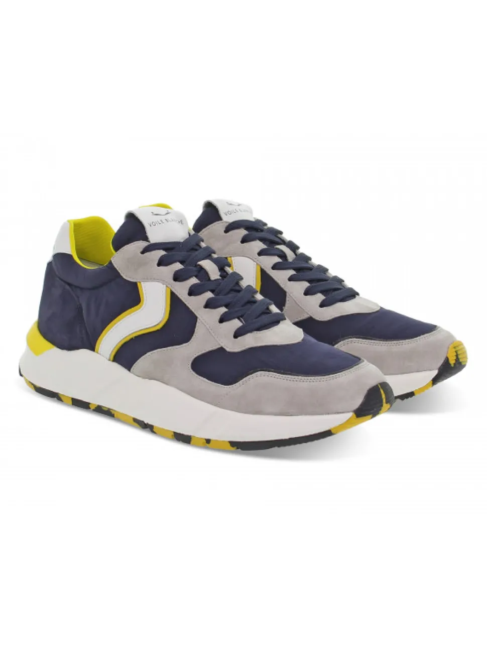 Voile Blanche Sneakers Arpolh Slam In Blue Suede Leather^Men Sneakers