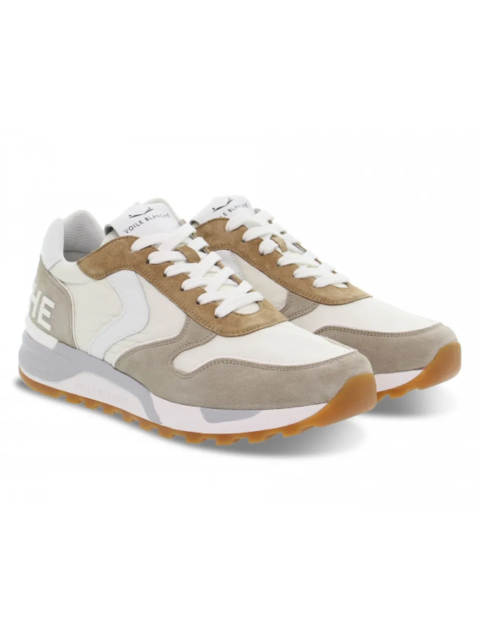 Voile Blanche Sneakers Boost In Sand Suede Leather^Men Sneakers