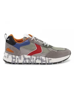 Voile Blanche Sneakers Club16 In Grey Suede Leather^Men Sneakers