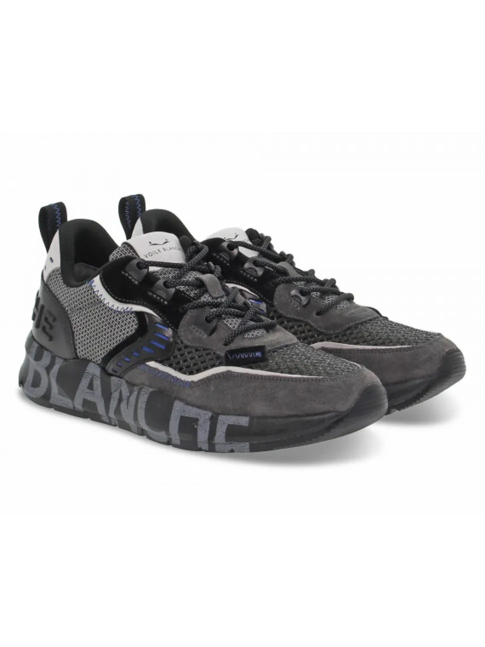 Voile Blanche Sneakers Club01 In Grey Suede Leather^Men Sneakers
